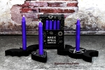 Hexenshop Dark Phönix Durchgefärbte Mini-Ritualstabkerze Dunkel Violett